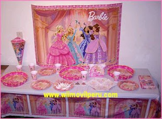 Children parties, Barbie decoration