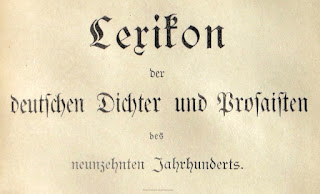Lexikon der deutschen Dichter und Prosaisten des neunzehnten Jahrhunderts. Leipzig 1890