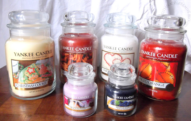 YANKEE CANDLE  - Spiced Orange,Cinnamon Stick,Berrylicious,Beach Flowers,Christmas Cookie,Snow In Love