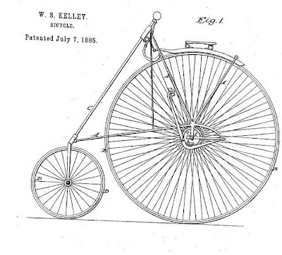 patent drawing of bicycle