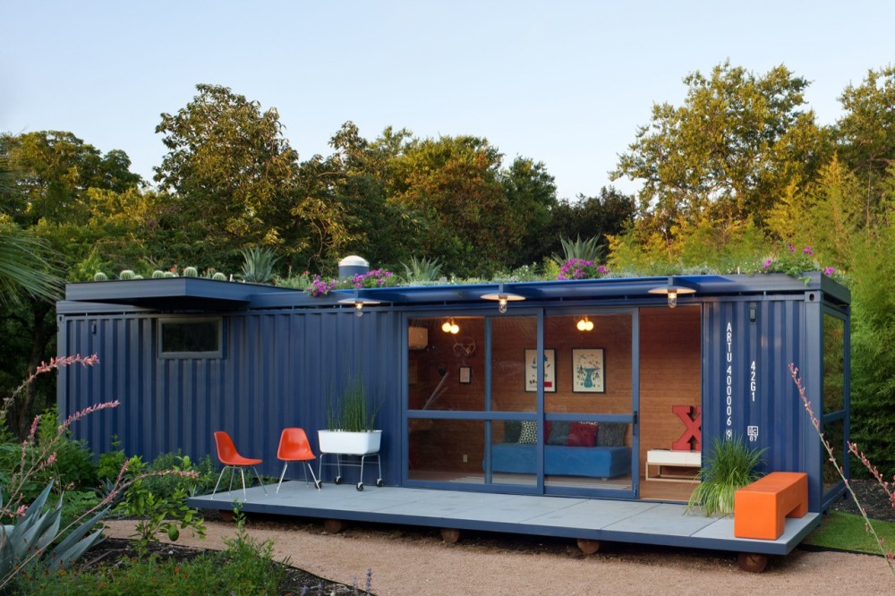 Shipping Container Homes: Poteet    Architects Container Guest House