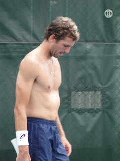 Julien Benneteau Shirtless at Cincinnati Open 2009