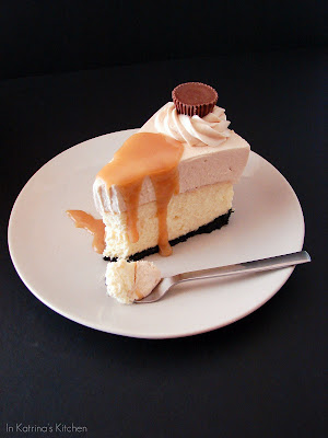 Peanut Butter Truffle Mousse Cheesecake #recipe from @KatrinasKitchen