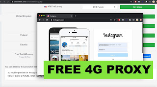 4G мобильные прокси бесплатно для регистрации аккаунтов