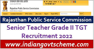 Senior Teacher Grade II TGT Recruitment 2022