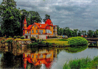 Carte Postale "Old Manor" - Lituanie