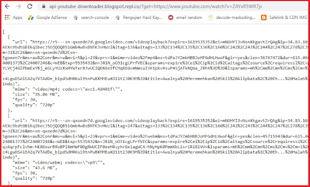 Rest Api Youtube Downloader