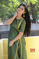 Akshitha cute beauty in Green Salwar at Satya Gang Movie Audio Success meet ~  Exclusive Galleries 009.jpg