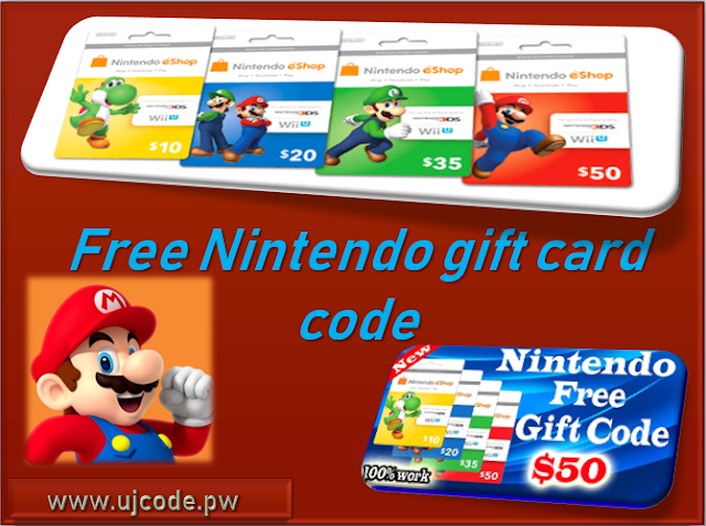 Nintendo gifts-free Nintendo codes-Nintendo Cards generator  