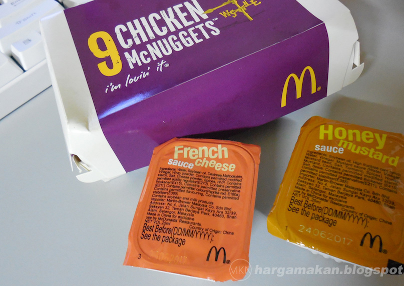 Harga Chicken McNuggets McDonalds - Senarai Harga Makanan 