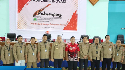 Bupati Pinrang Melaunching Inovasi Pakacaping Dan Lepas Tim Penilai CPP Kabupaten Pinrang 