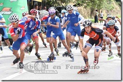 salida de los 21 km, varones maraton patinaje codicader