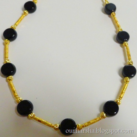 Flat round glass beaded jewelry (3)