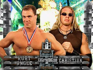 WWE / WWF - King of the Ring 2001 - Kurt Angle faced Christian in the first semi-final