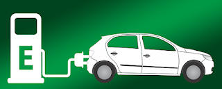 Illustration d’une voiture électrique
