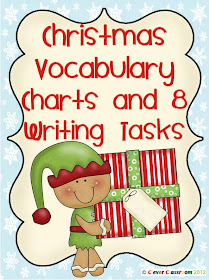 Free PDF Christmas Vocabulary Charts and Writing Tasks Clever Classroom