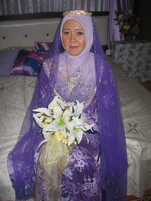 Cute Knitting baju pengantin muslimah 