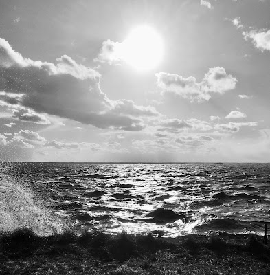 Waves crashing on the rocks at Paull East Yorkshire