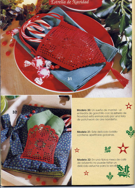 Pochette de Noël au crochet 