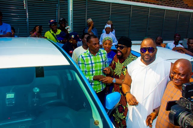 Celebration As Desmond Elliot Gifts Lagride Cars, Empowers 700 Widows