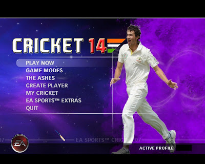 Cricket 14 Menu for EA Cricket 07