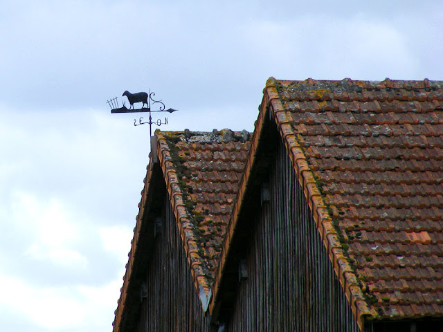 Sheep weathervane on a barn, Indre et Loire, France. Photo by Loire Valley Time Travel.