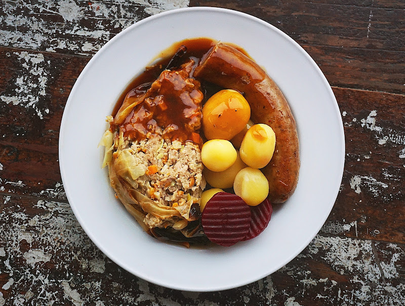 danish cabbage roll traditional new years recipe 