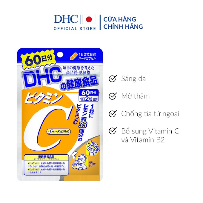 Viên uống DHC bổ sung vitamin C Nhật Bản 60 Ngày (120 Viên)