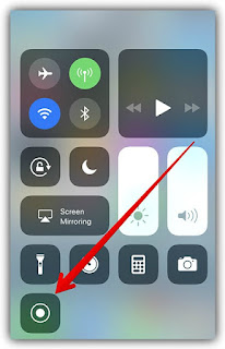 ميزة تسجيل شاشة الايفون iOS 11 بدون جلبريك بدون برامج