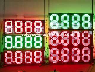 led gas station price sign