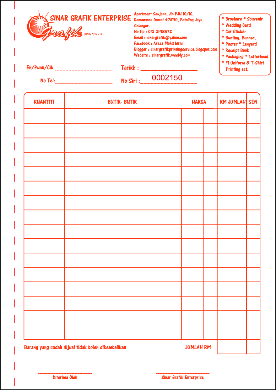 Printing Services 012 219 3572 BUKU RESIT