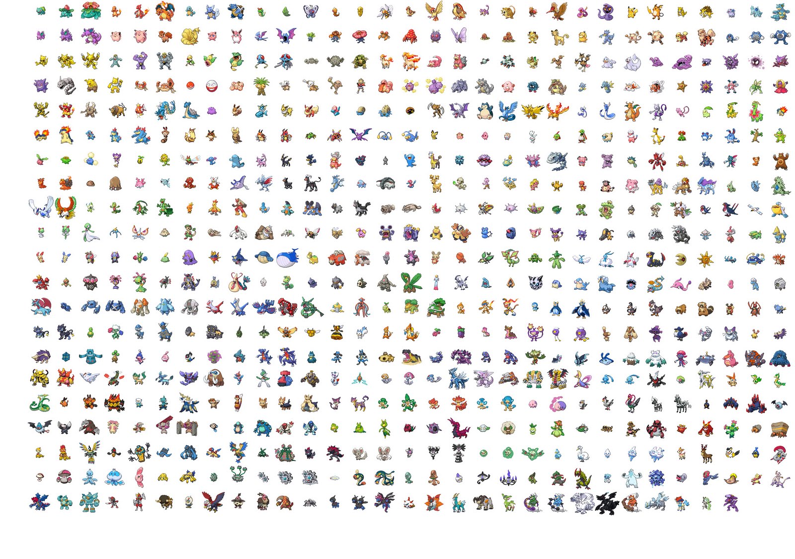 All 649 Pokemon Sprites-png by ~TimberSoul on deviantART