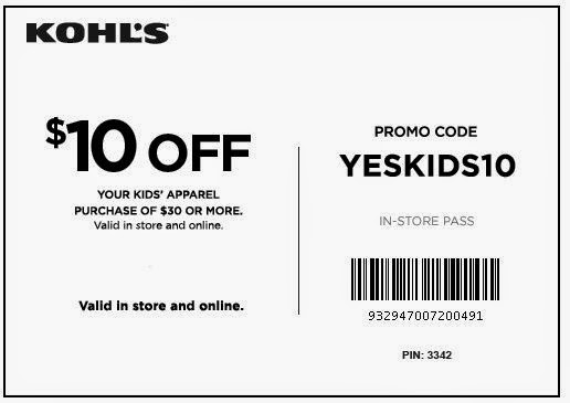 kohls coupons 2018