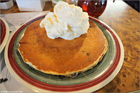 Stuart and John’s Sugar House: Blueberry Pancakes $6.79 Add Ice Cream $2.50