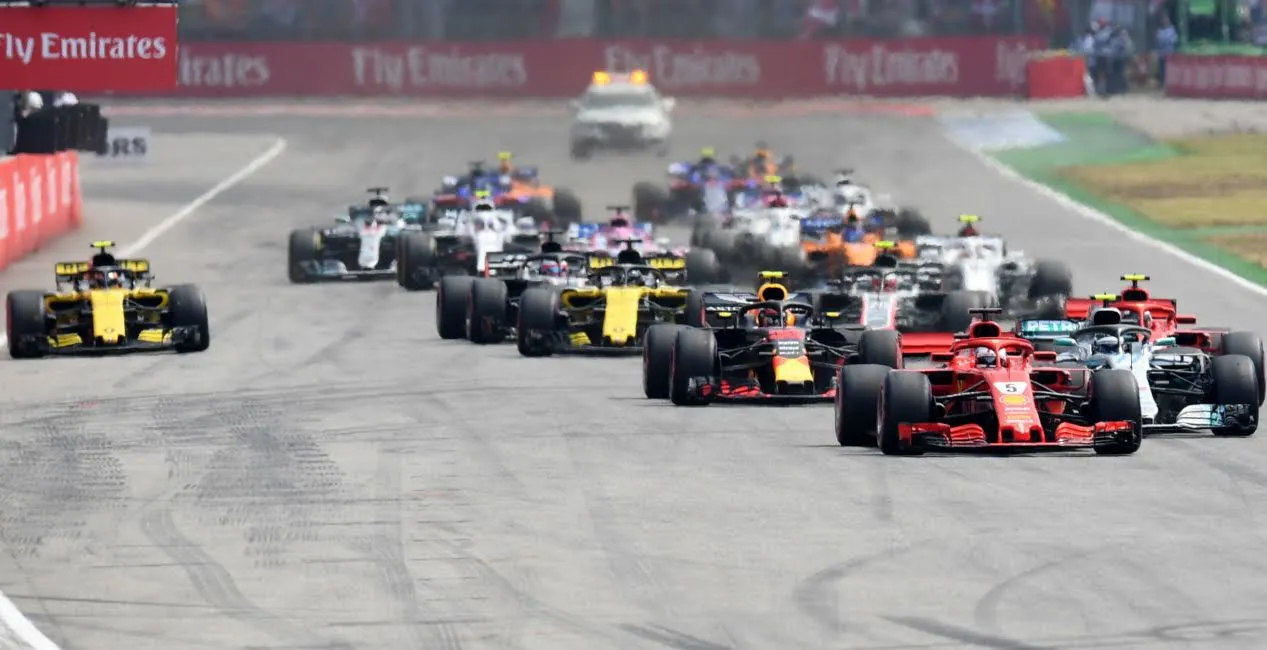 La partenza del gran premio di Germania 2018