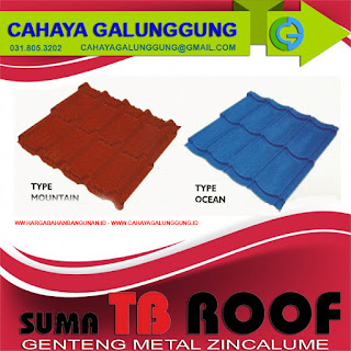 Harga Genteng Metal Suma TB Roof Murah