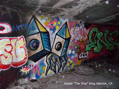 Graffiti in Humboldt County California - The Shipwreck in King Salmon