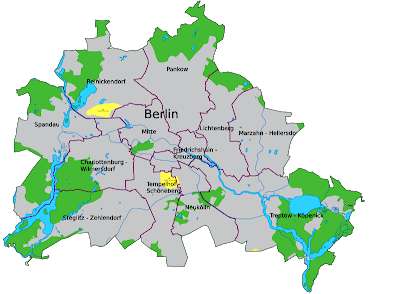 Berlin Karte von Bundesländer