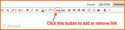 The toolbar in Compose Mode of the New Post Editor in Blogger blogspot