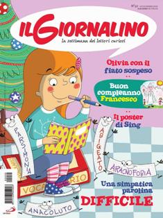 Il Giornalino. La settimana dei lettori curiosi 2016-50 - 18 Dicembre 2016 | ISSN 1123-0541 | TRUE PDF | Settimanale | Fumetti | Attualità | Società | Ragazzi
Il Giornaliino è una storica rivista italiana di ispirazione cattolica pubblicata a periodicità settimanale, che contiene fumetti e rubriche di vario genere.
Il Giornaliino è una rivista adatta ai bambini di età compresa tra i 6 e i 20 anni anche se sono molti gli adulti che, leggendo la rivista da ragazzi continuano a leggerla rendendone testimonianza nelle lettere inviate alla rivista.