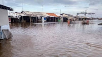 Wah Banjir Rob Terjadi Lagi, Kawasan Pemukiman Pesisir Pantai Terendam Air