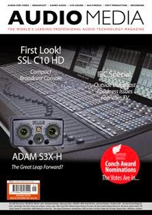 Audio Media. The World's leading professional audio technology magazine 226 - September 2009 | ISSN 0960-7471 | TRUE PDF | Mensile | Professionisti | Audio Recording | Tecnologia | Broadcast
Audio Media is the go-to publication for the audio production professional. It covers everything from gear and techniques through to the business of sound with a focus on the post, broadcast, game audio, recording, live, and mastering markets.
Audio Media is read around the world, both in print and online, with regular content including in-depth news analysis of the industry and the latest technology trends, in-situ gear reviews, case studies, studio and engineer profiles, show news, tutorials, and more.