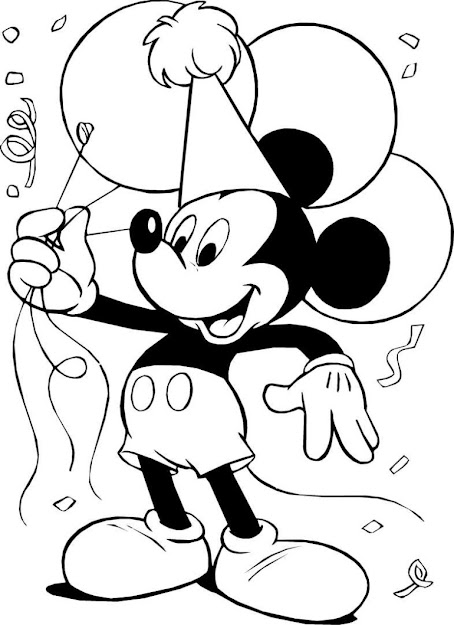 Mickey Mouse Printable Coloring Pag  Mickey 