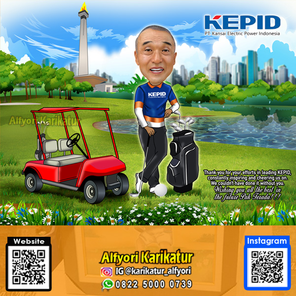 Main Golf Karikatur