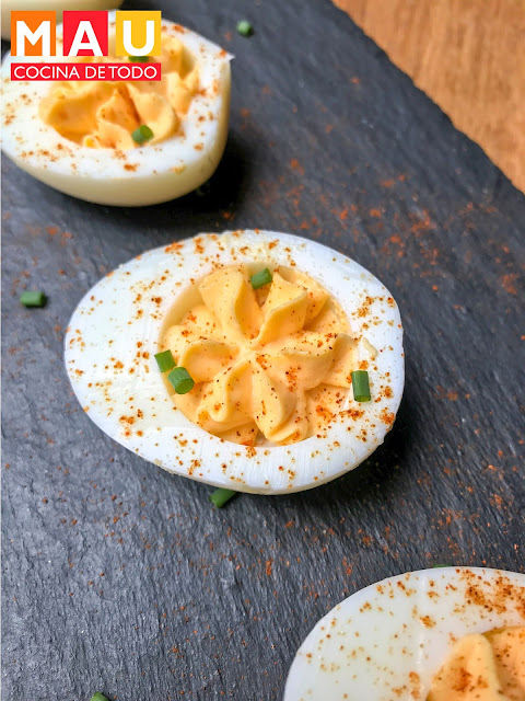 mau cocina de todo recetas huevos duros endiablados deviled eggs