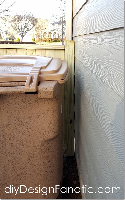 Trash & Recycle Bin enclosure, trash enclosure, trash screen, diyDesignFanatic.com