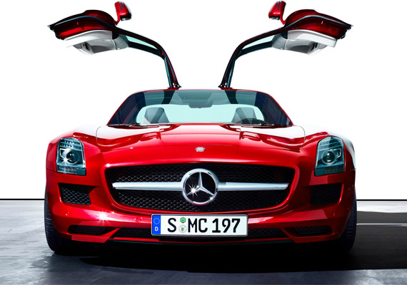 The next time you park the 2010 MercedesBenz SLS AMG will absolutely make