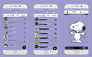 Snoopy Dog Theme For YOWhatsApp & Fouad WhatsApp By Leidiane