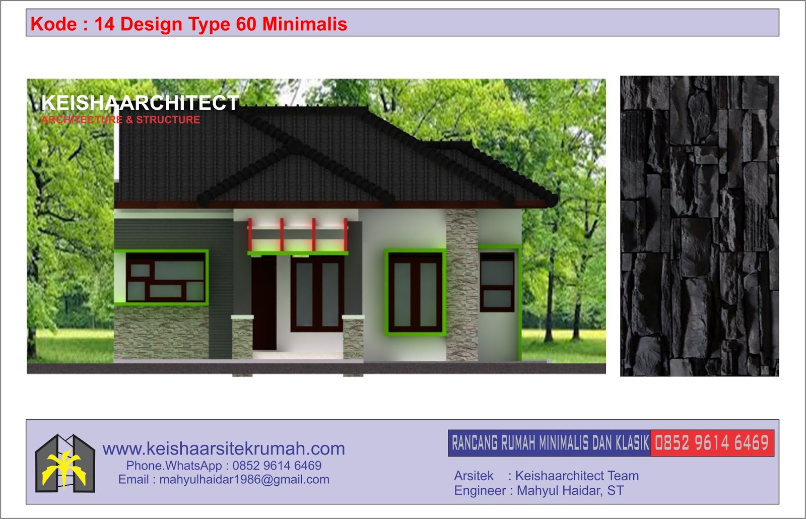 Kode 14 Design Rumah Type 60 Lokasi Kel Jepara Surabaya