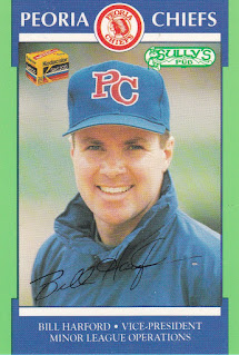Bill Harford 1990 Peoria Chiefs card